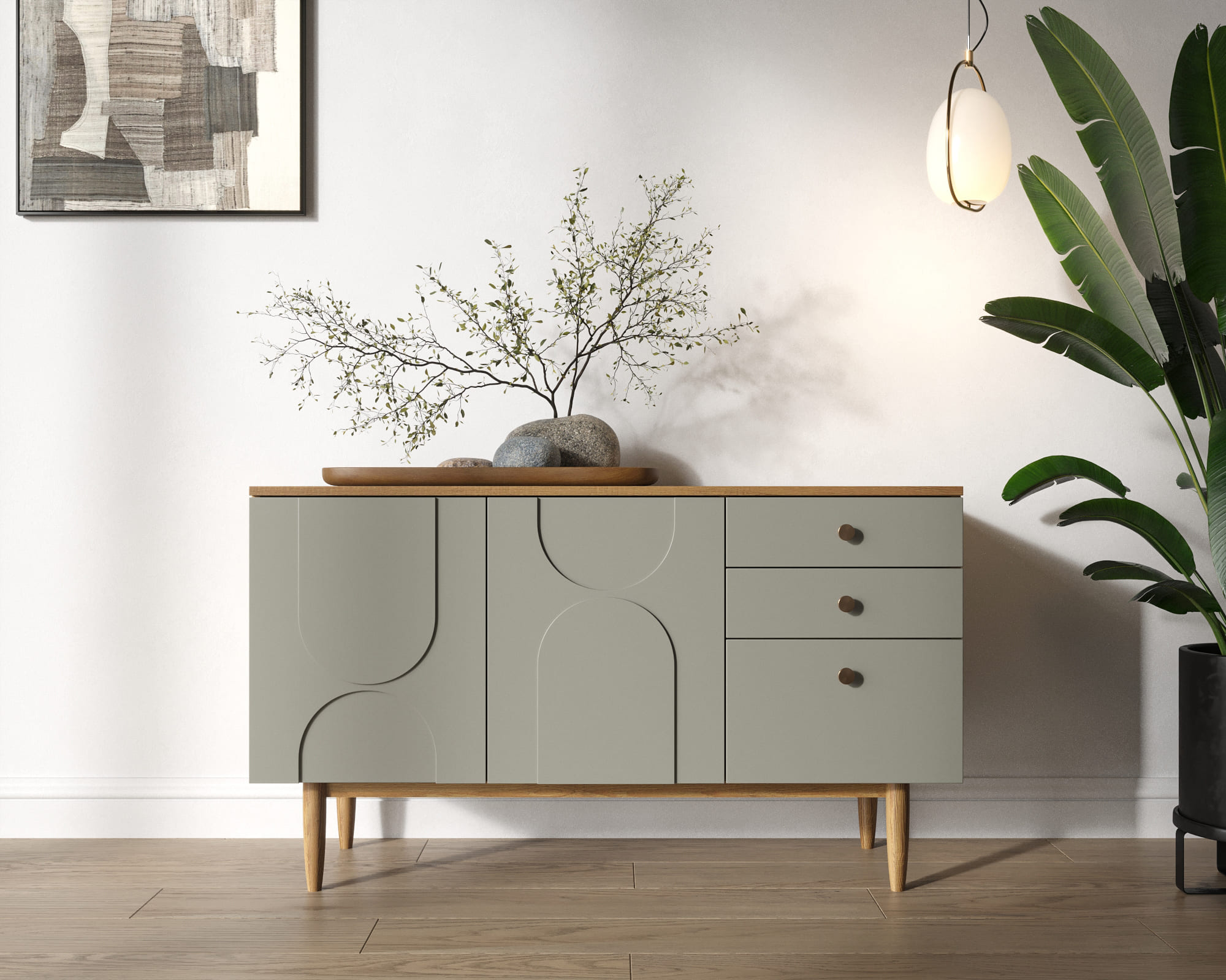 Комод с двумя дверками и ящиками "Arka" AR05-F2 в интернет-магазине