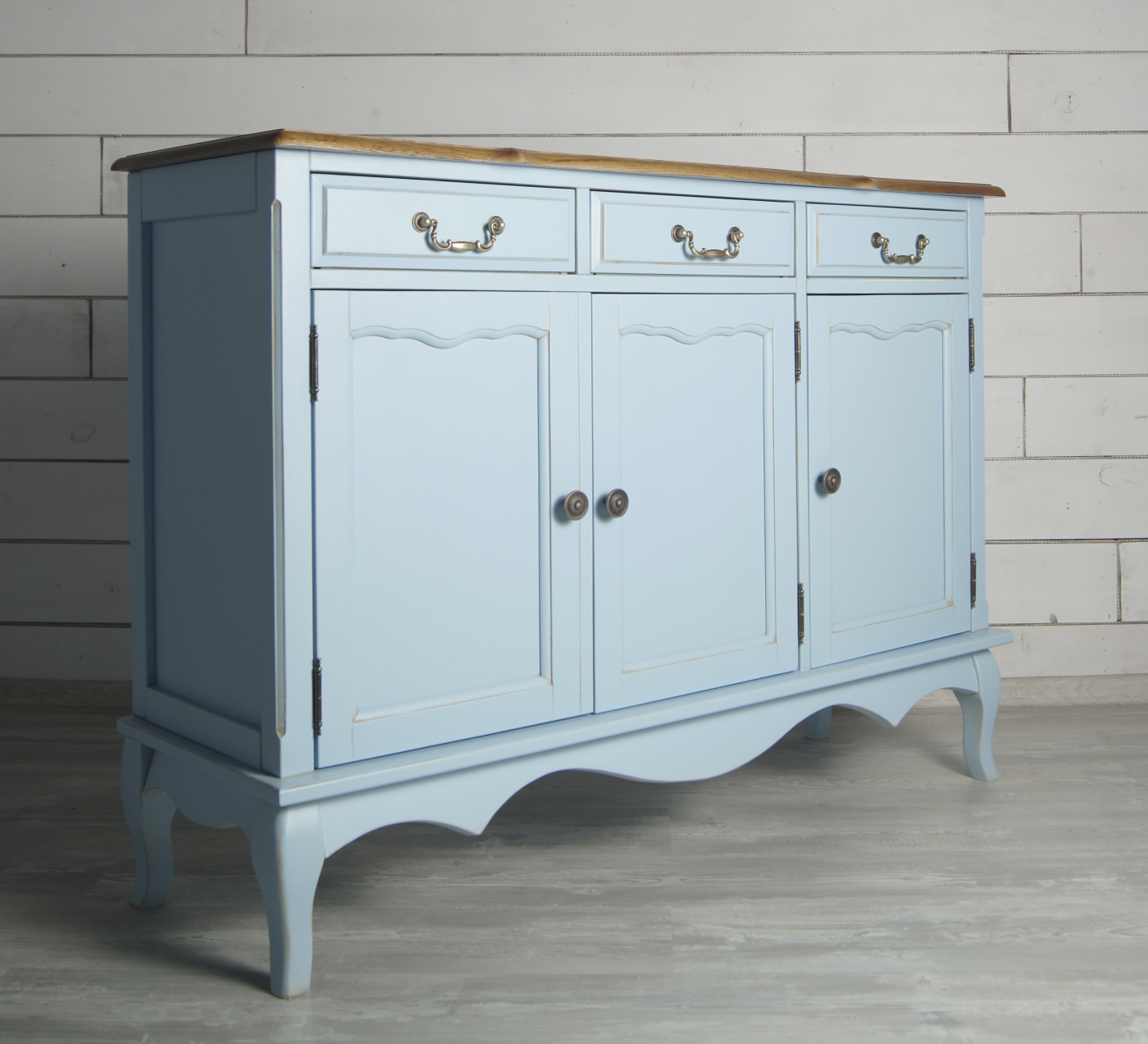 Комод "Leontina Blue" (3 ящика и 3 двери) арт ST9344B в интернет-магазине