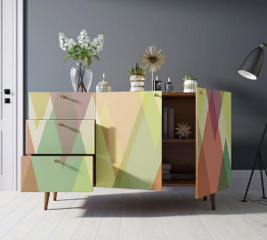 Комод "Berber" с двумя дверками и ящиками принт 16 арт BB17/Print_16