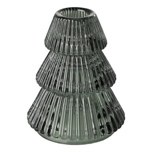 422963 Подсвечник рождественский GASUKA, стекло/зелёный, ?80?100 мм