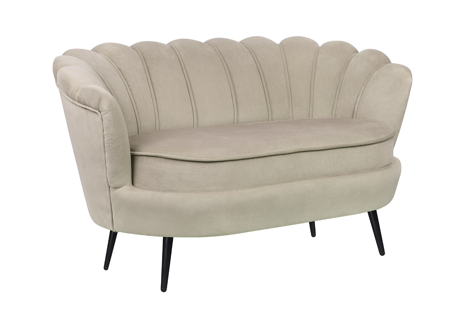 купить Дизайнерский диван Pearl Double Taupe на черных ножках