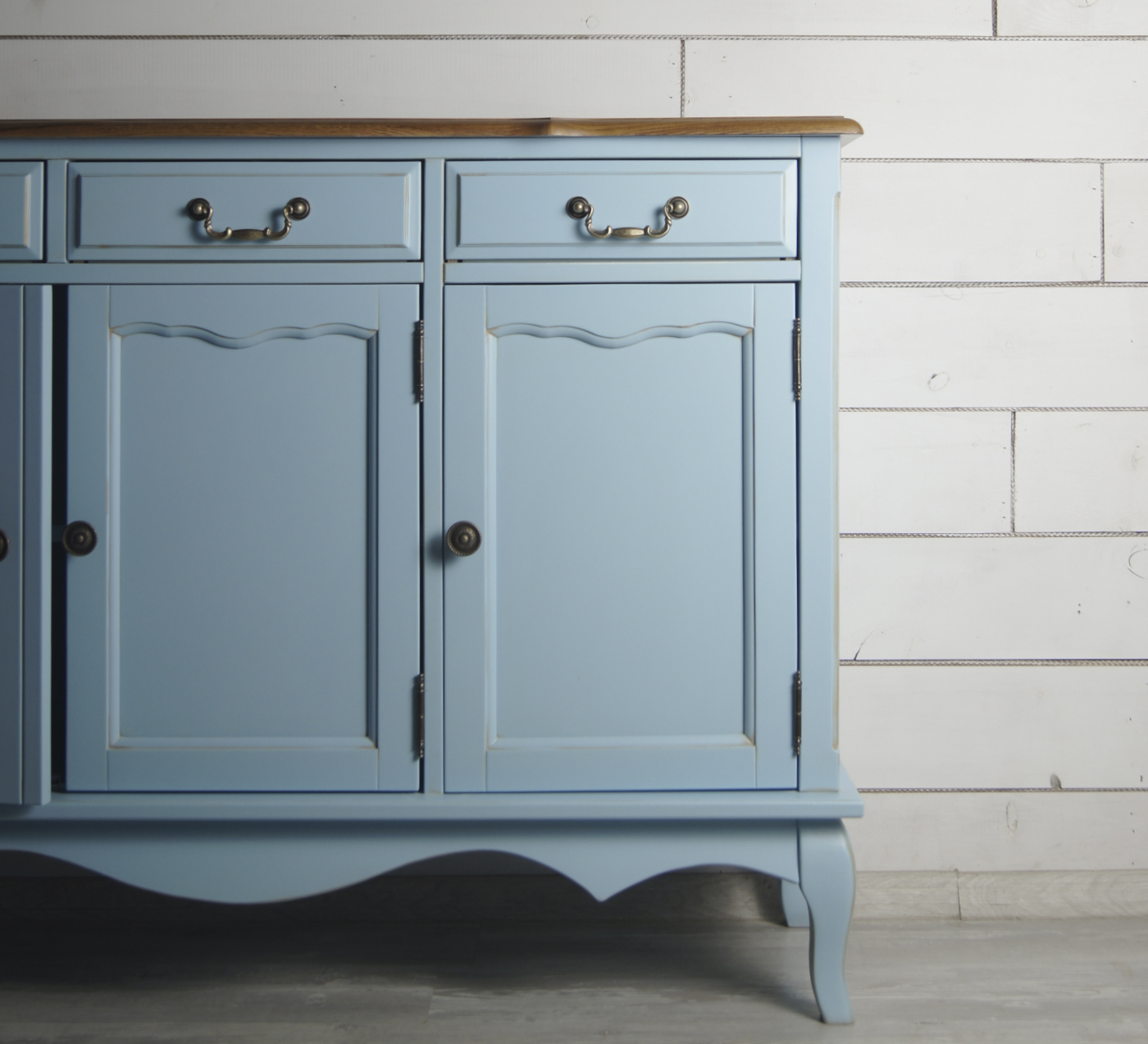 купить Комод "Leontina Blue" (3 ящика и 3 двери) арт ST9344B в интернет-магазине