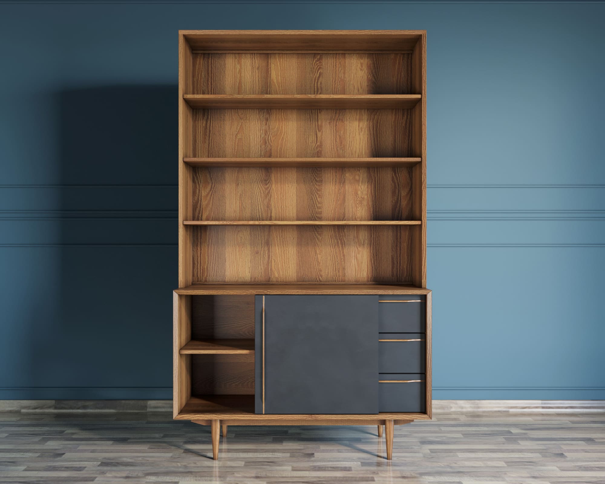 Стеллаж "Bruni" с дверками 1 арт BR-01Black в интернет-магазине в Москве Стеллаж "Bruni" с дверками 1 арт BR-01Black в интернет-магазине