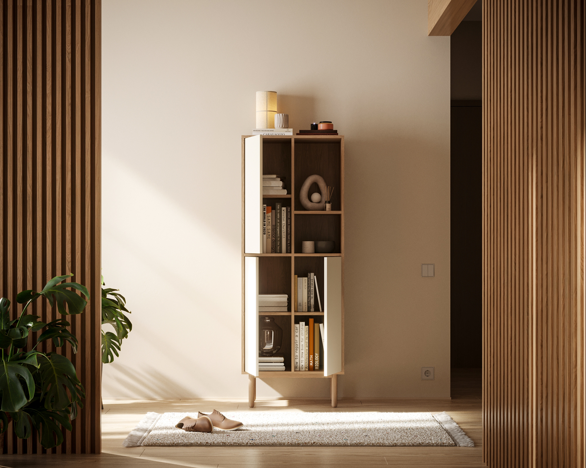 купить Шкаф-стеллаж с дверками "Alice" арт ALC11 в Москве купить Шкаф-стеллаж с дверками "Alice" арт ALC11