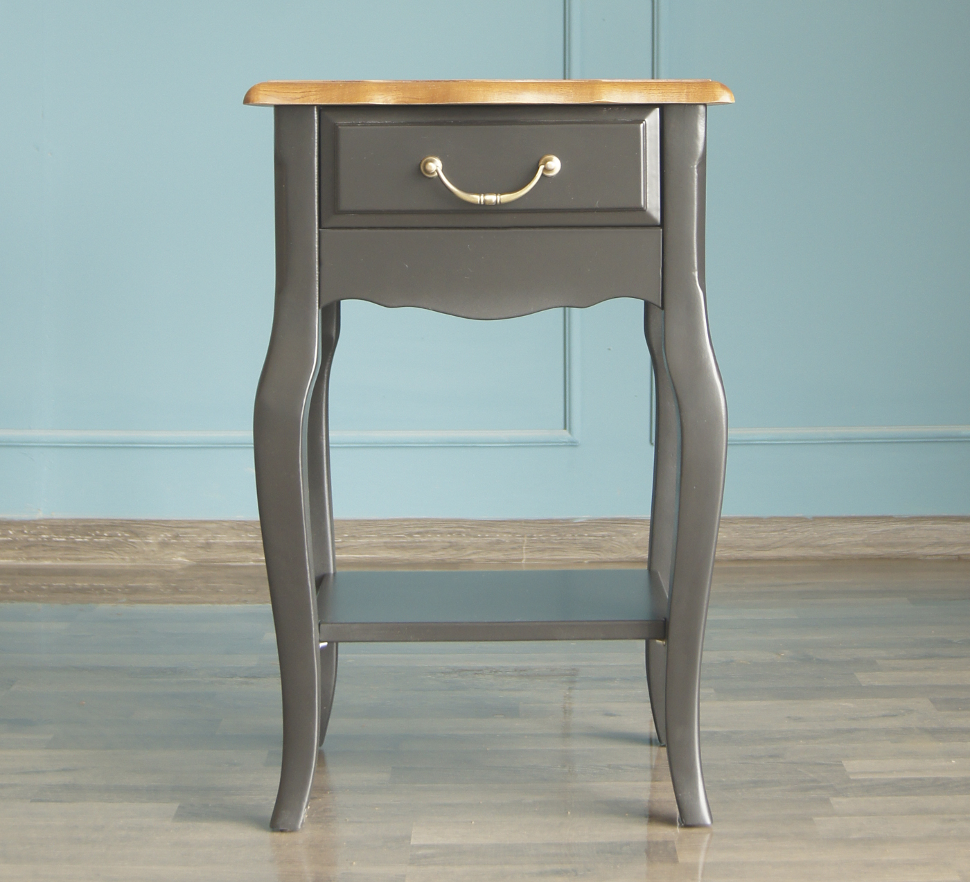 купить Прикроватная тумба "Leontina Black" с одним ящиком