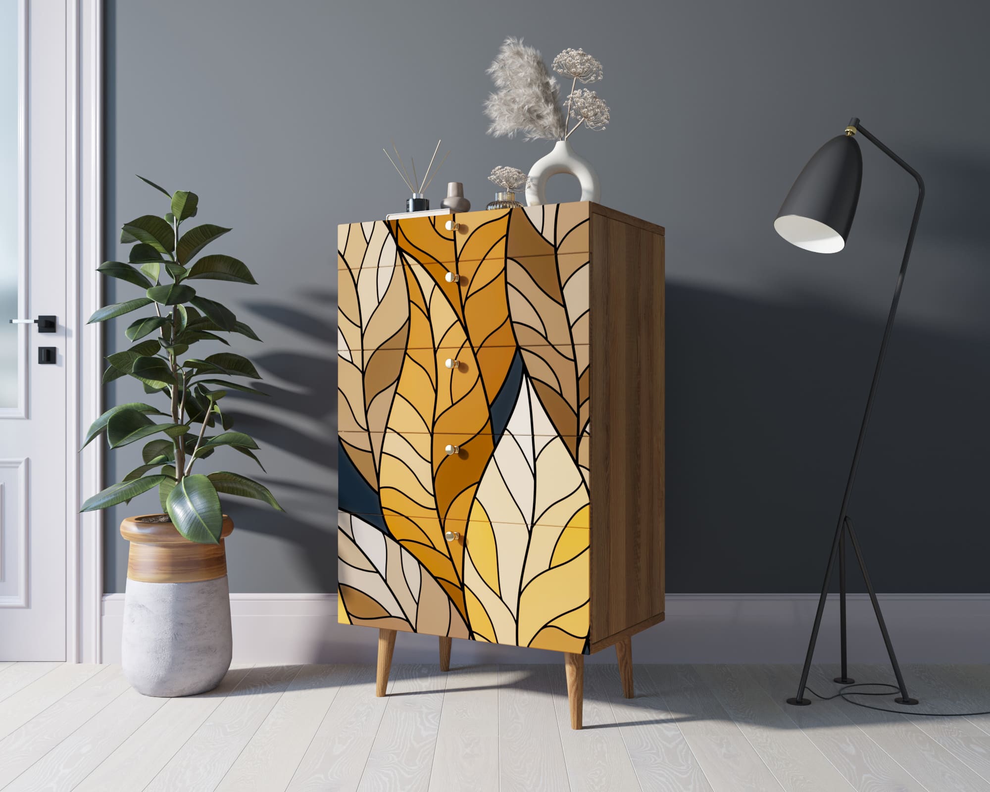 заказать Комод высокий "Berber" принт 08 арт BB10/Print_08