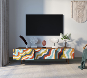 купить Комод "Berber" с ящиками низкий под TV 21 принт арт BB19/Print_21 в Москве купить Комод "Berber" с ящиками низкий под TV 21 принт арт BB19/Print_21