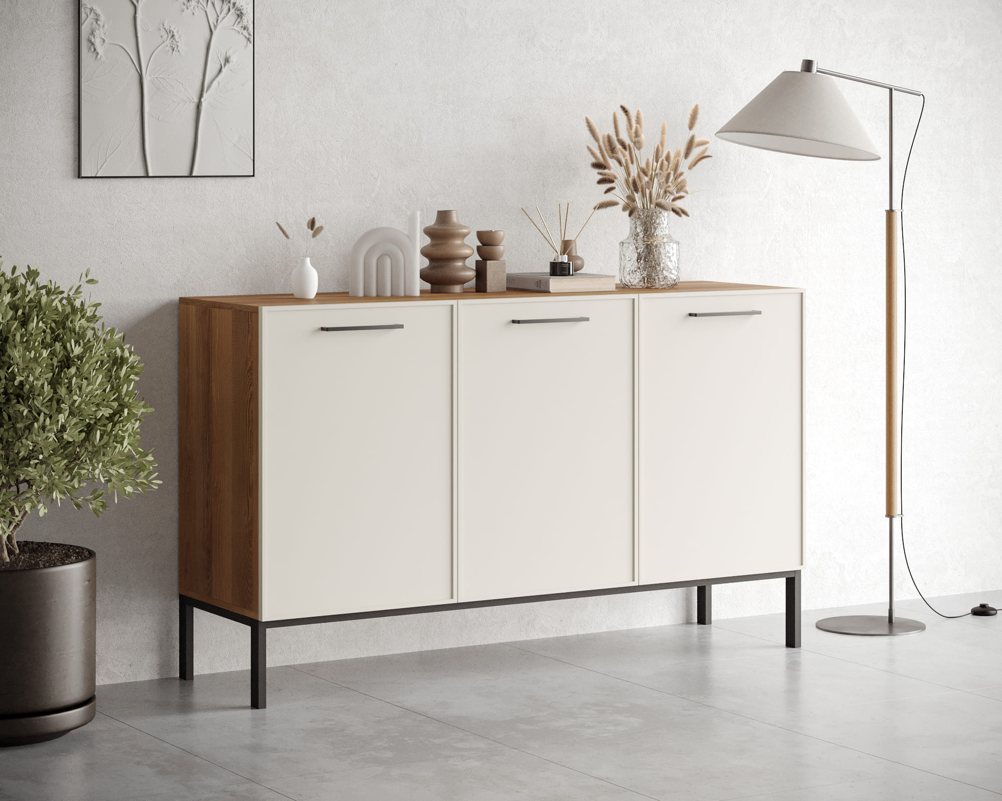 заказать Комод с тремя дверками "Nicole" NLN02