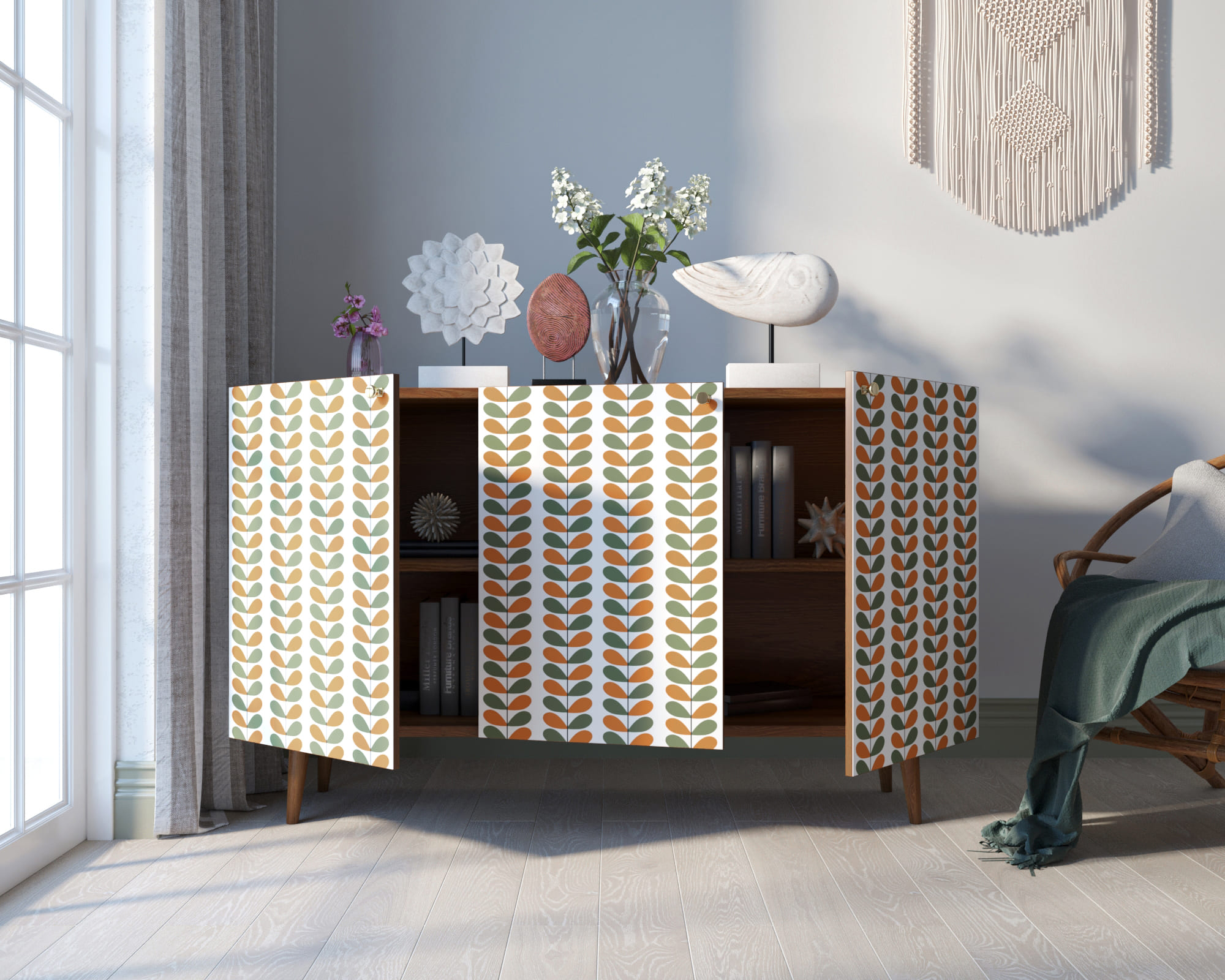 Комод с принтом 23 "Berber"  арт BB01/Print_23 в интернет-магазине