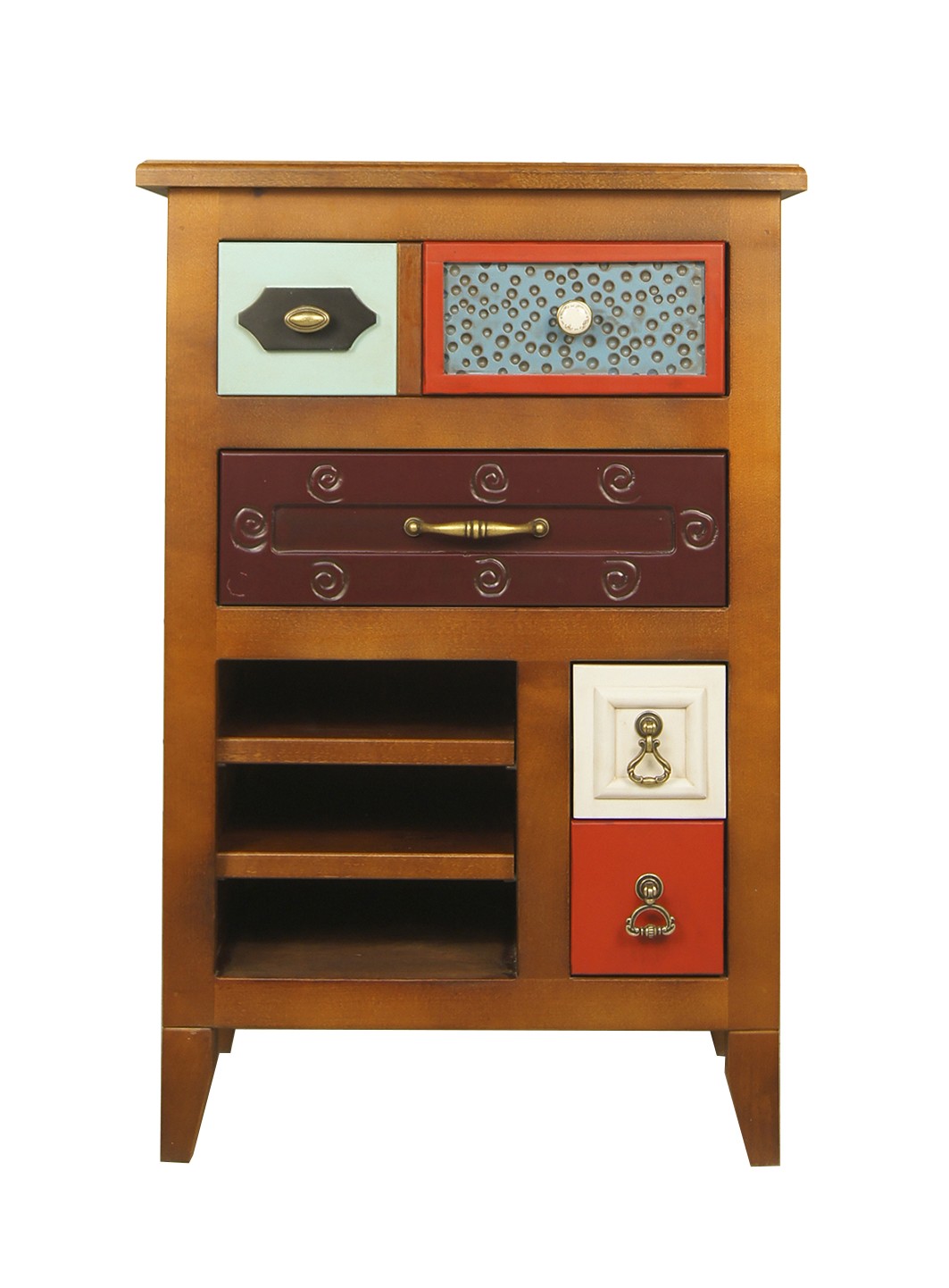 купить Вертикальная тумба "Gouache Birch" арт M20006ETG/1, разноцветная