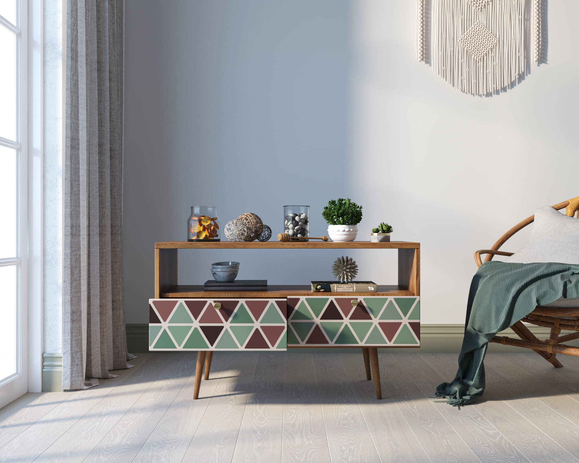 купить Консоль "Berber" с двумя ящиками принт 26 арт BB22/Print_26 в Москве купить Консоль "Berber" с двумя ящиками принт 26 арт BB22/Print_26