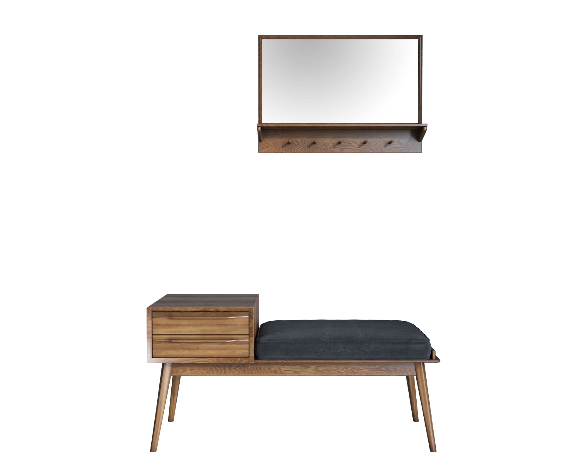 Лавка с зеркалом "Bruni" арт BR40 в интернет-магазине