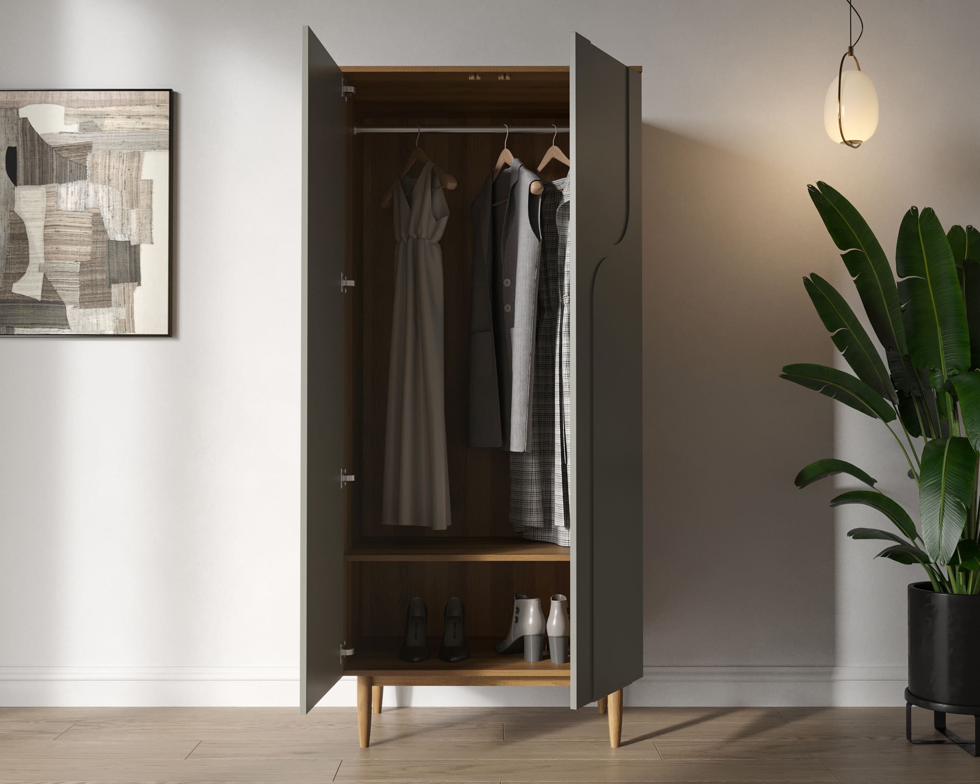 купить Шкаф двухстворчатый высокий "Arka" AR13-F2