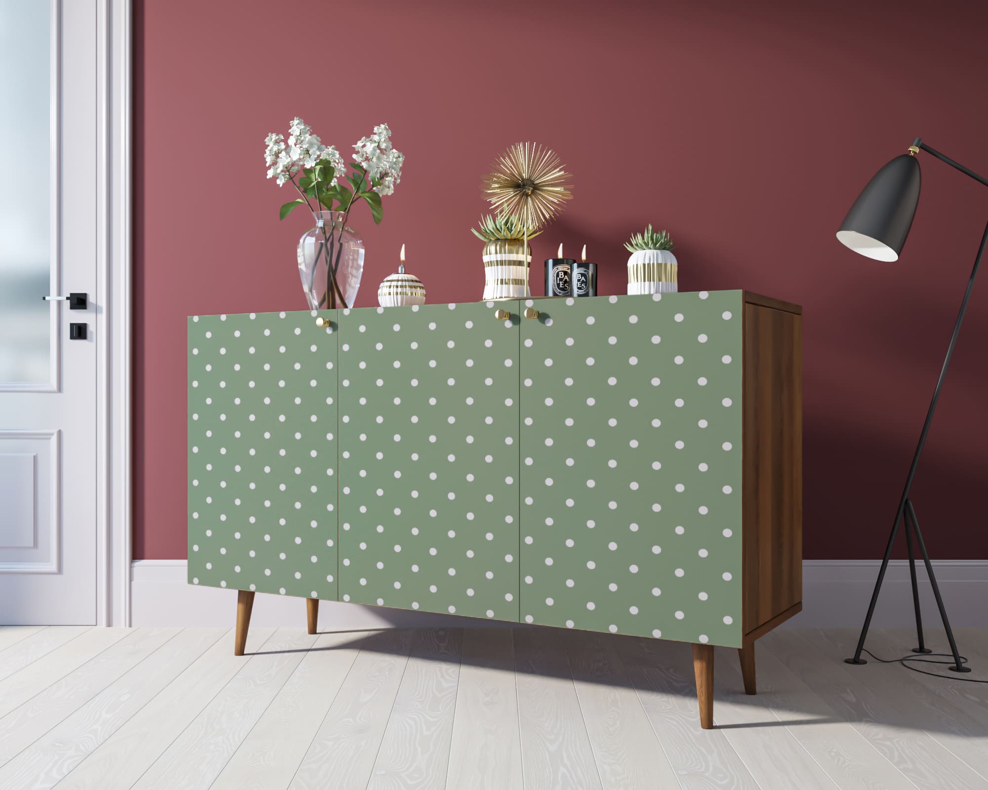 фото Комод "Berber" три дверки 12 принт арт BB01/Print_12