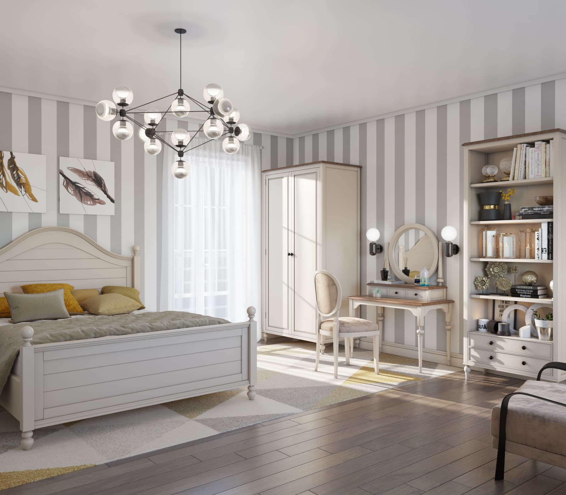 Большая спальня "odri" в стиле Прованс арт od200