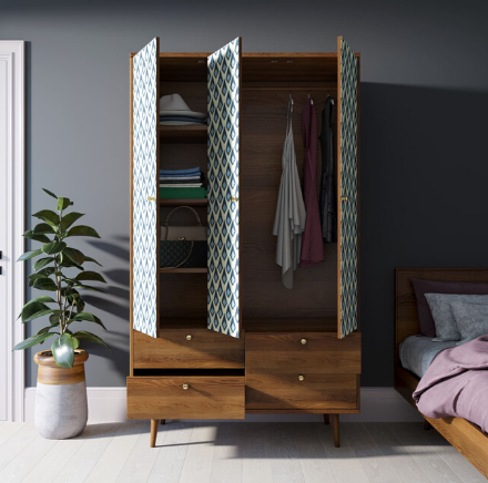 купить Шкаф трехстворчатый "Berber" принт 13 арт BB02/Print_13