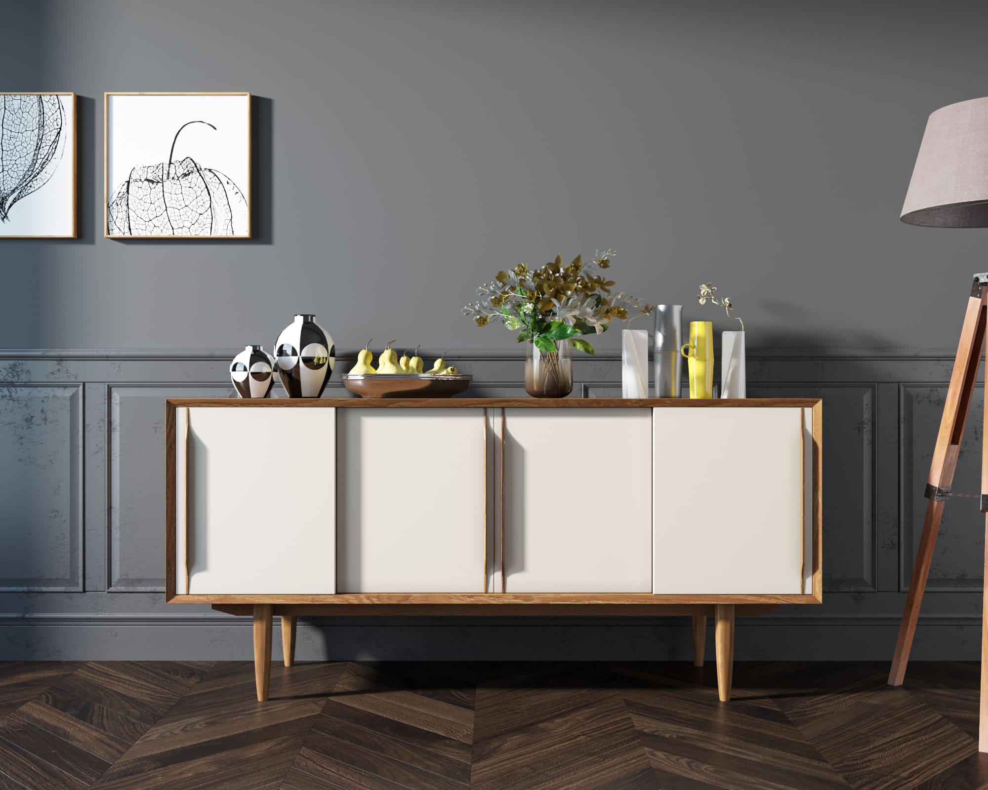 фото Комод "Bruni white" четыре дверки арт BR23WH в Москве фото Комод "Bruni white" четыре дверки арт BR23WH