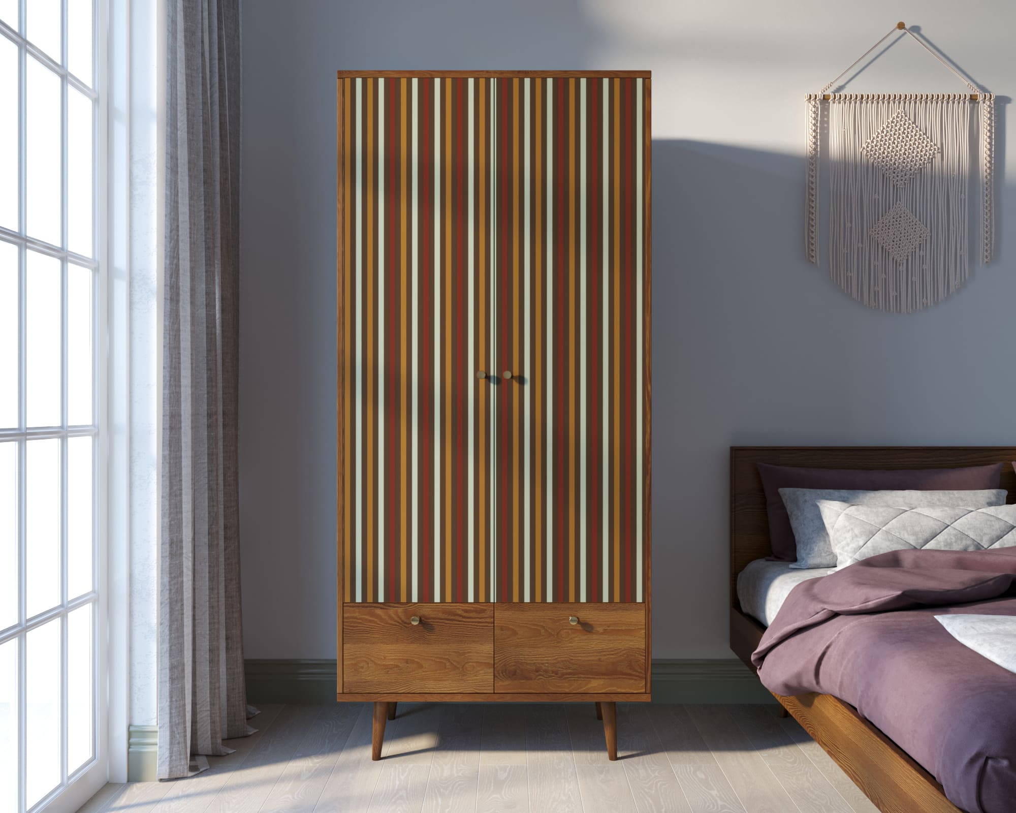 Шкаф двухстворчатый "Berber" принт 20 арт BB16/Print_20 в интерьере в Москве Шкаф двухстворчатый "Berber" принт 20 арт BB16/Print_20 в интерьере