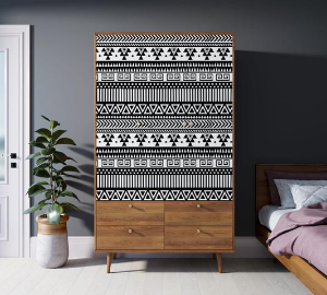 Шкаф трехстворчатый "Berber" принт 19 арт BB02/Print_19