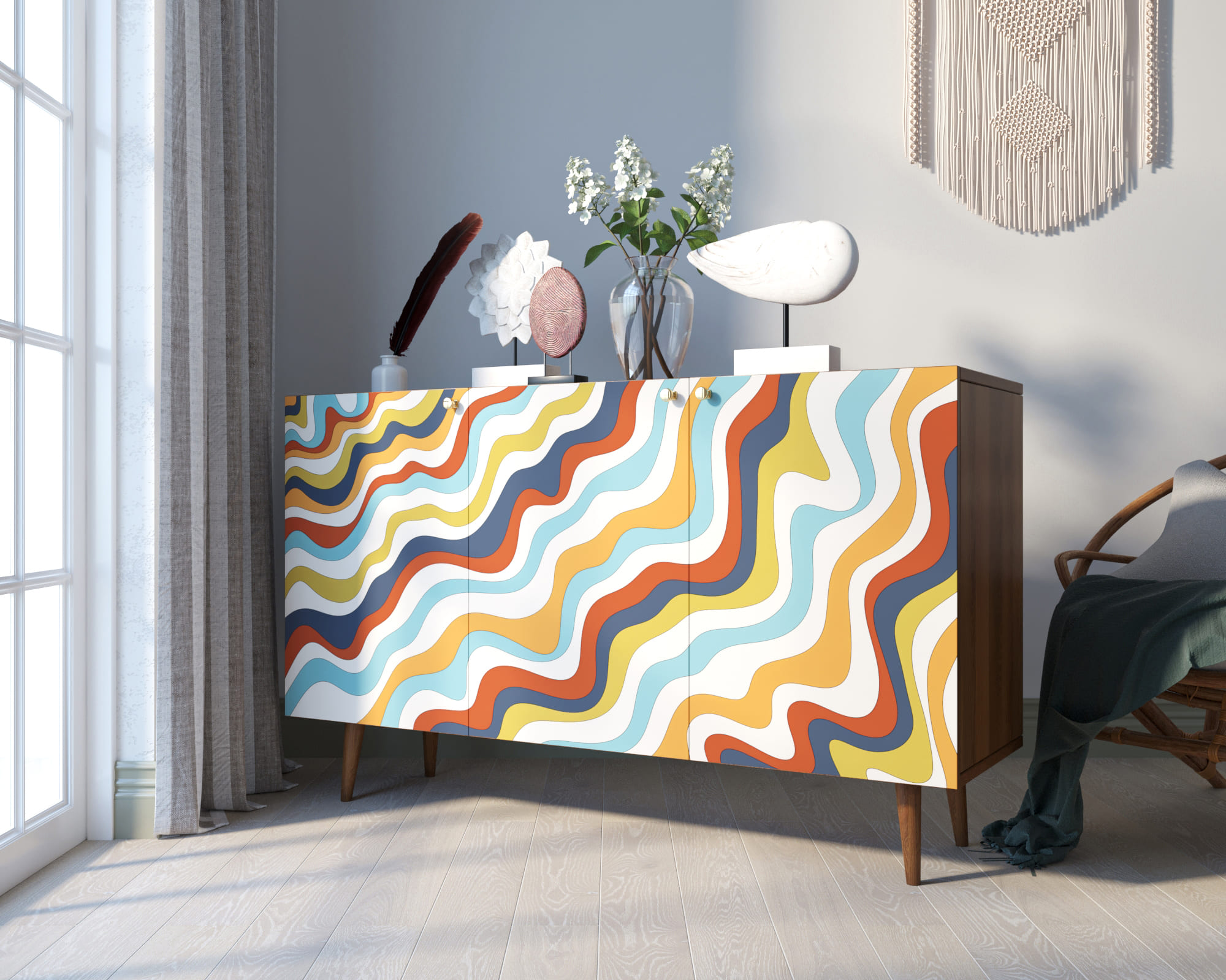 фото Комод с принтом 21 "Berber" арт BB01/Print_21 в Москве фото Комод с принтом 21 "Berber" арт BB01/Print_21