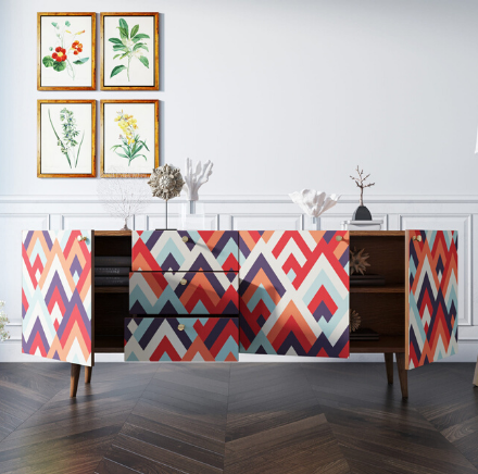 купить Комод "Berber" удлиненный принт 2 арт BB11/Print_02