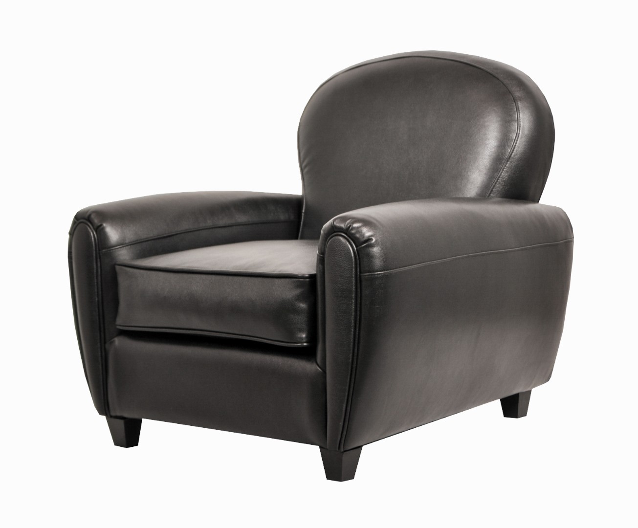 купить Кожаное кресло черное Flog