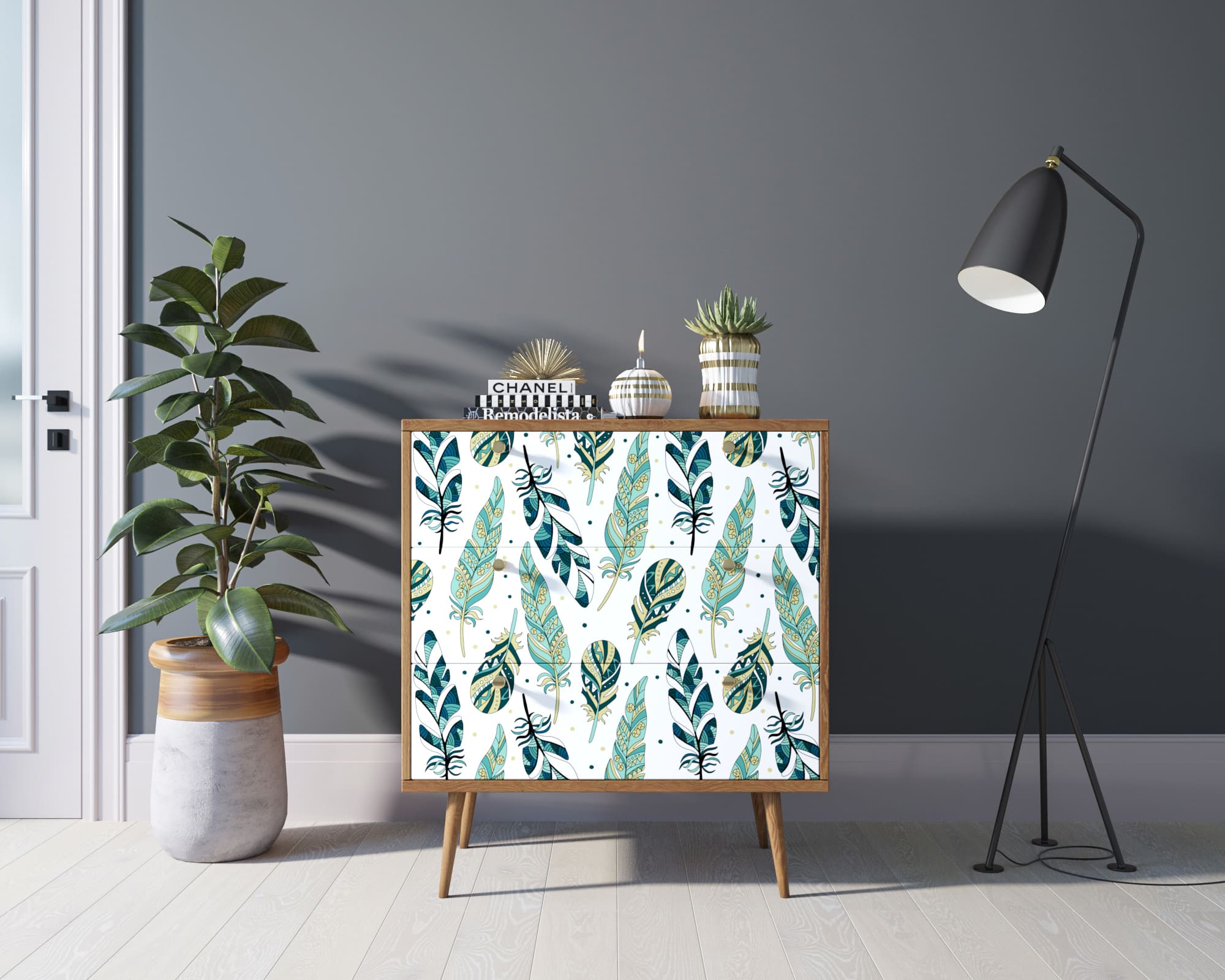 Комод "Berber" три ящика 44 принт арт BB40/Print_44 в интернет-магазине в Москве Комод "Berber" три ящика 44 принт арт BB40/Print_44 в интернет-магазине