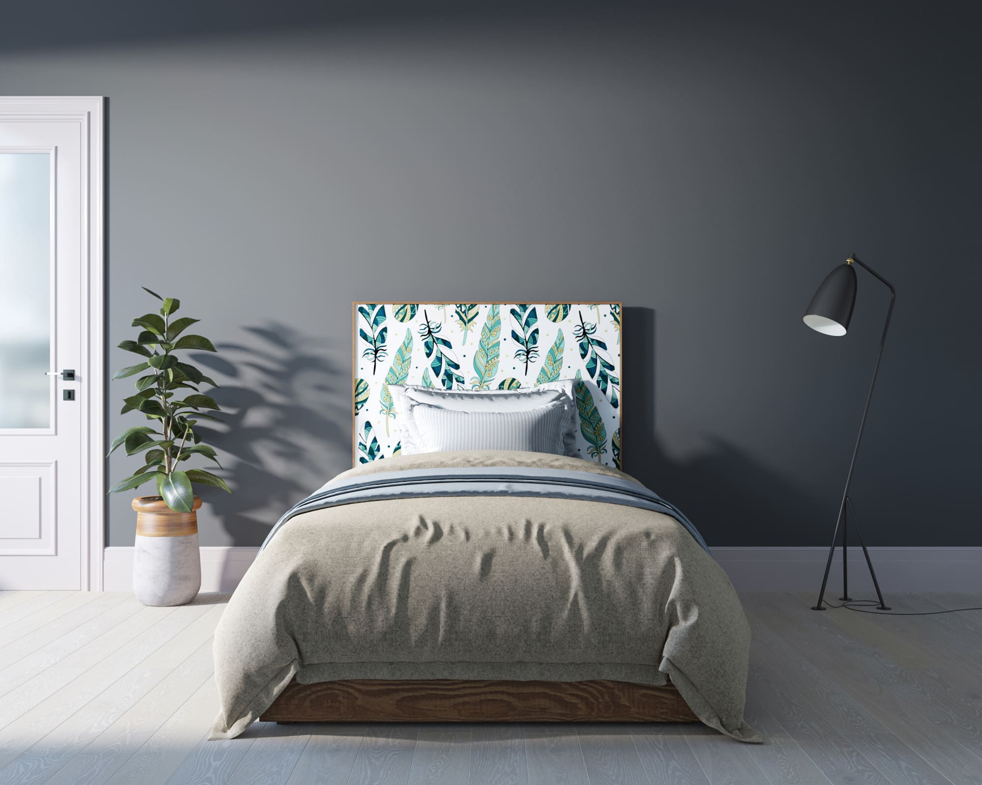 Кровать "Berber" 120х200 см принт 44 арт BB42/Print_44 в интернет-магазине