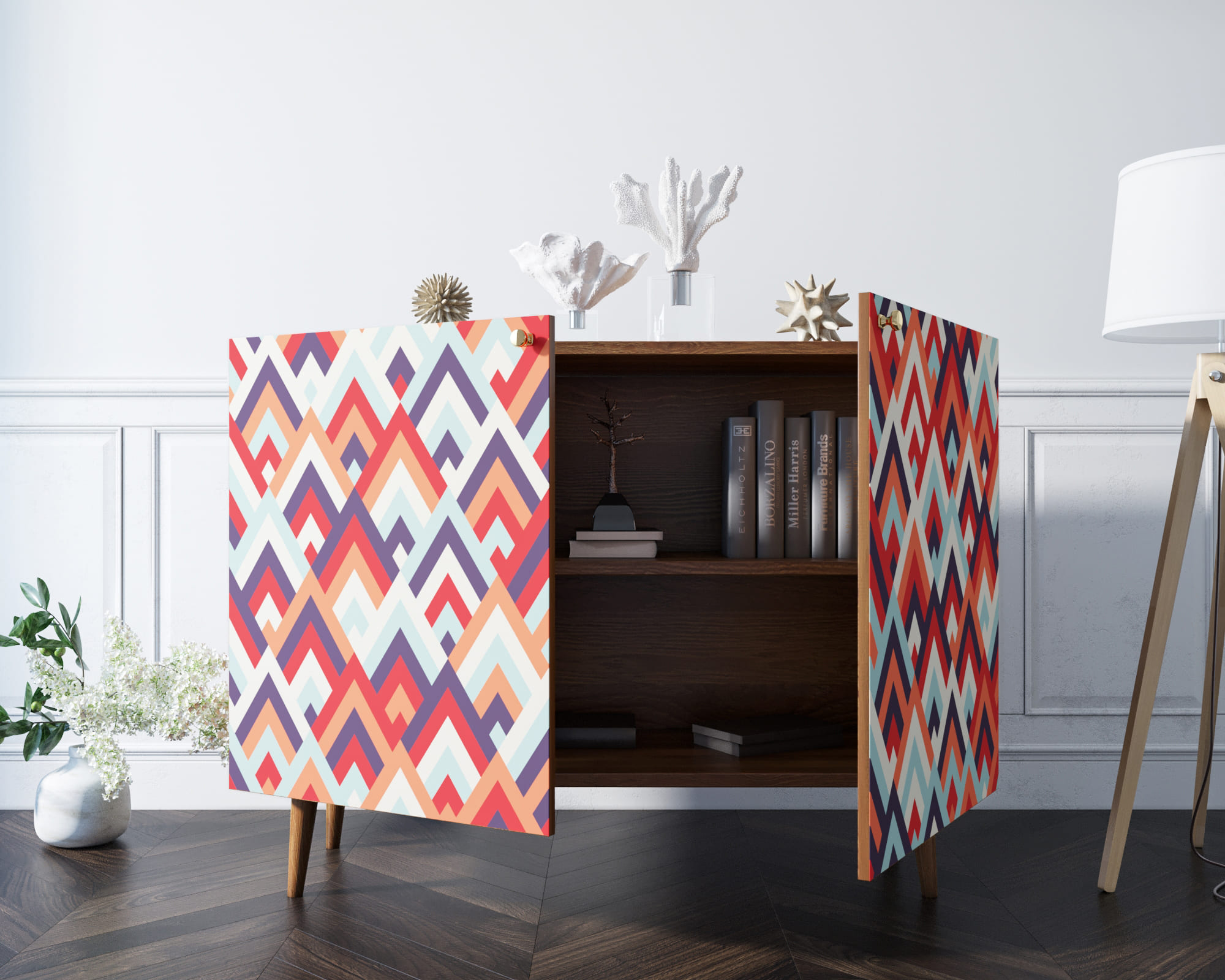 Комод "Berber" две дверки 2 принт арт BB04/Print_02 в интернет-магазине в Москве Комод "Berber" две дверки 2 принт арт BB04/Print_02 в интернет-магазине