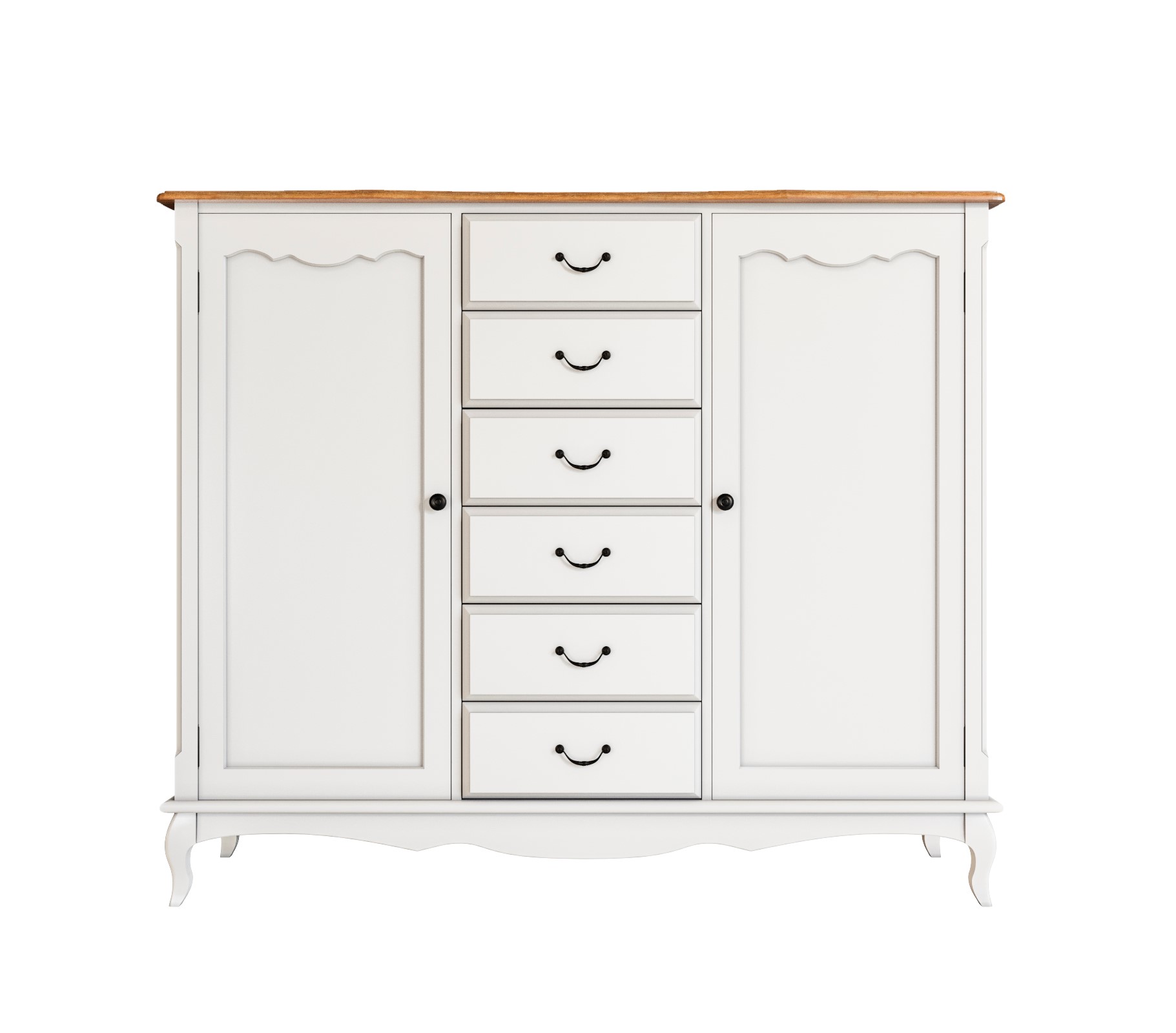 Комод «Leontina» с шестью ящиками и дверками арт ST9350 в интернет-магазине в Москве Комод «Leontina» с шестью ящиками и дверками арт ST9350 в интернет-магазине