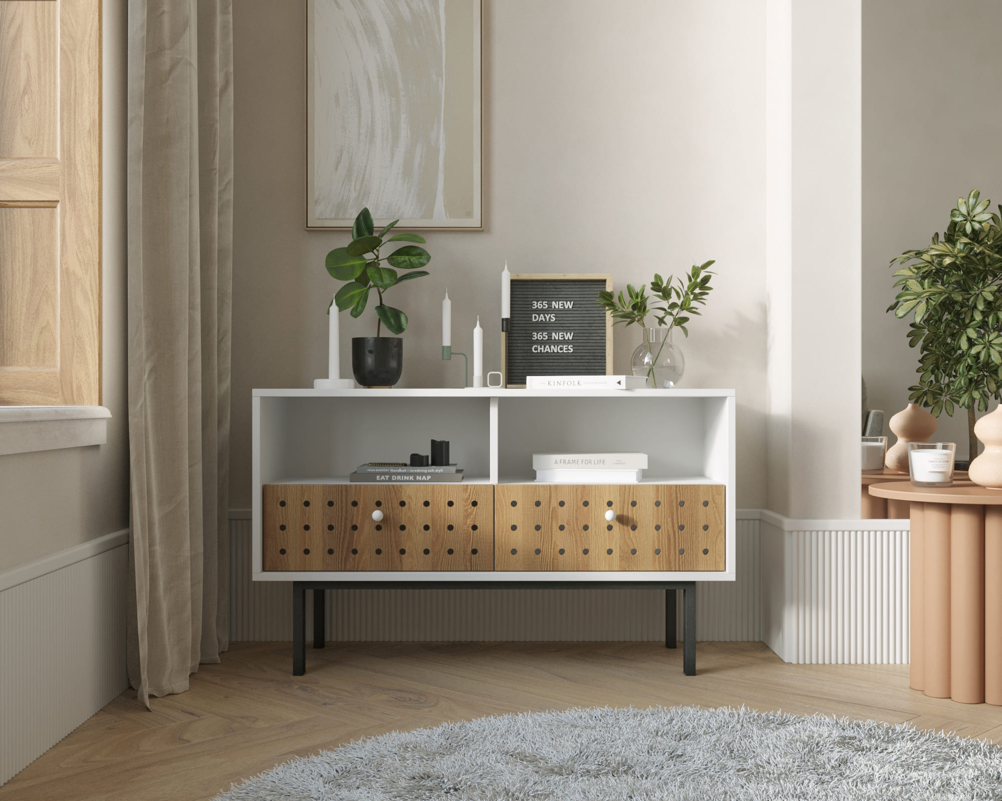 Комод с двумя ящиками KOTO арт KT10 в интернет-магазине