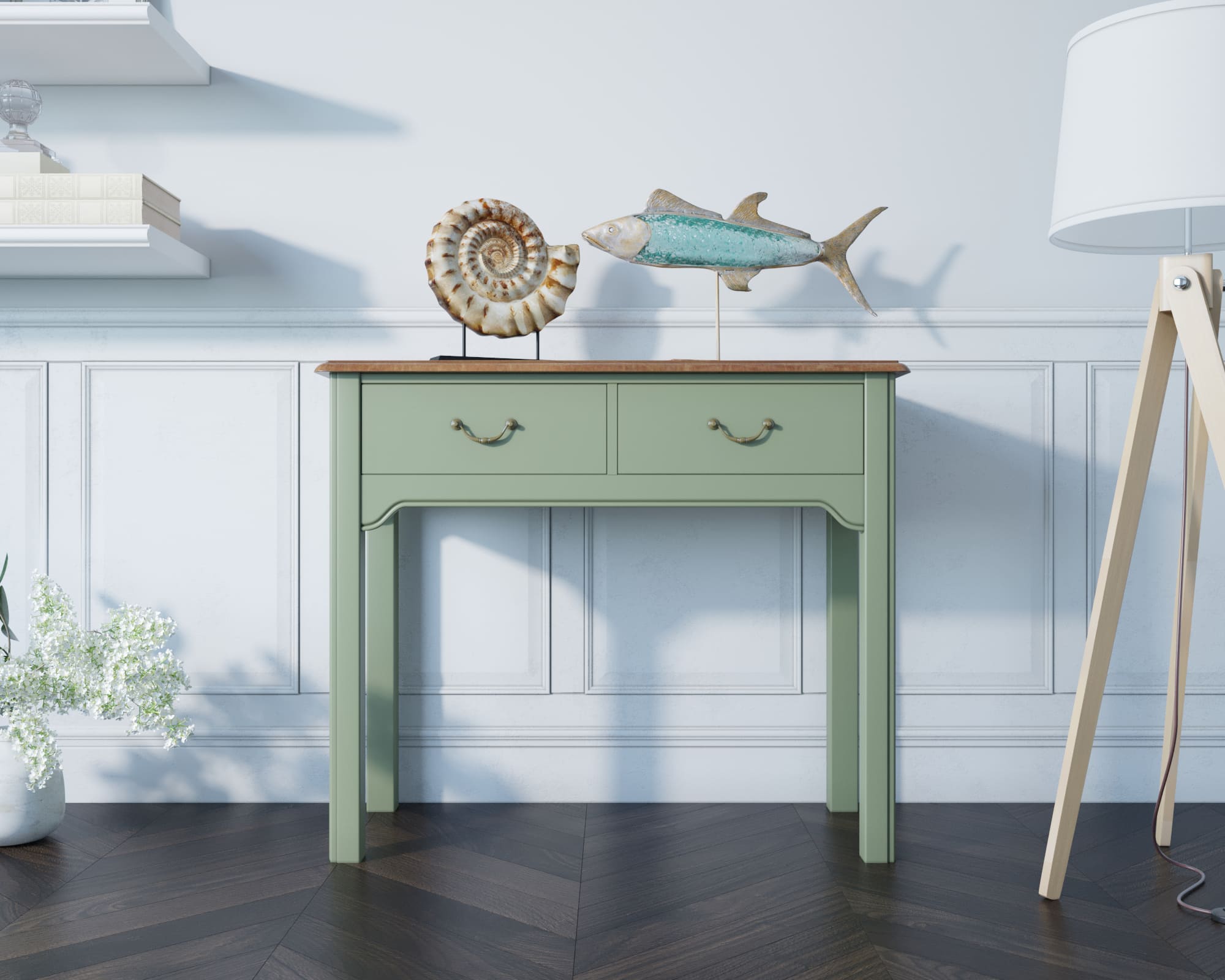 заказать Консоль "Olivia" с 2 ящиками арт GA1006