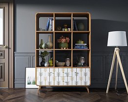 Стеллаж "Ellipse" принт 2 арт EL13/print_2