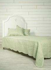 Покрывало и 2 наволочки "Cover" зеленые арт A02