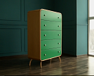 Комод "Ellipse" с пятью ящиками зеленые фасады арт EL20/1 №2