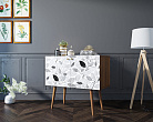 Комод на высоких ножках "Berber" малый принт 9 арт BB13/Print_09 №4
