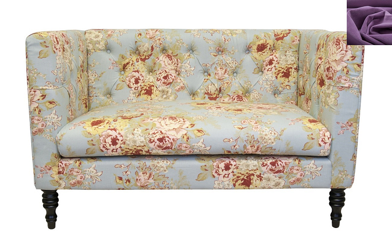 Диван Rose в современном стиле фиолетовый