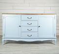 Голубой комод Leontina с дверками и ящиками арт ST9351B №0