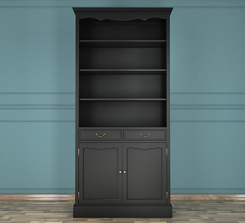 Книжный шкаф "Leontina Black"  арт ST9330BLK