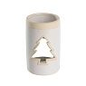 422408 Подсвечник рождественский CATACOL, светло-серый, бежевый, 82х135х82 мм