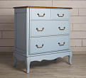 Голубой комод Leontina (4 ящика) арт ST9335B №1