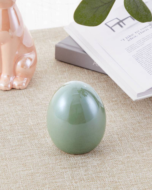 427992 Фигурка Яйцо YAYPAN, ?68, H86, керамика, мятно-зеленый