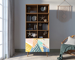 Стеллаж на комоде "Berber" принт 42 арт BB44/Print_42