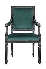 Мягкий стул с подлокотниками Runako Green