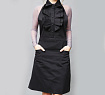 Фартук черный с воланом