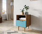 Тумбочка с нижним ящиком "Line" LN09/GR1/blue №2
