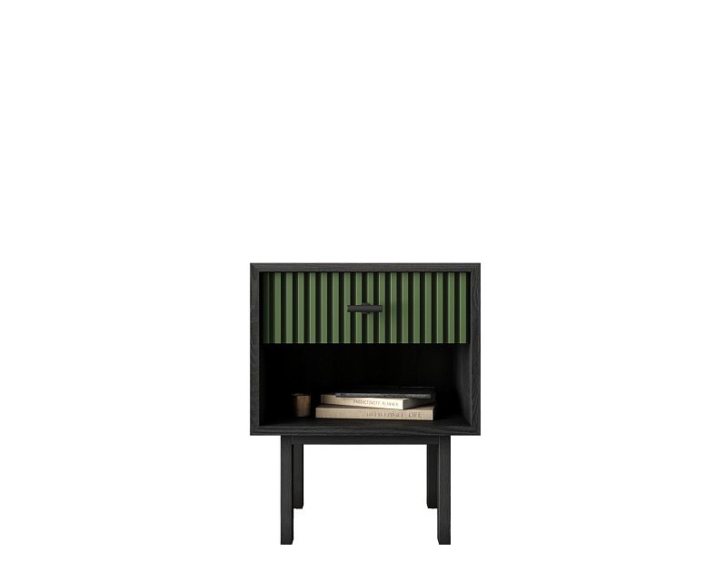 Тумбочка с верхним ящиком "Emerson" арт EM11/green/L в Москве Тумбочка с верхним ящиком "Emerson" арт EM11/green/L