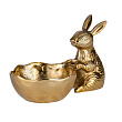 427297 Статуэтка Заяц с чашей AMBALAVA, L250, B150, H160, алюминий, золотой №0