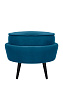 Пуф Pearl Adorn Marine на черных ножках