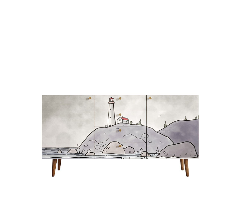 Комод "Berber" с ящиками арт BB14/Print_51 в Москве Комод "Berber" с ящиками арт BB14/Print_51